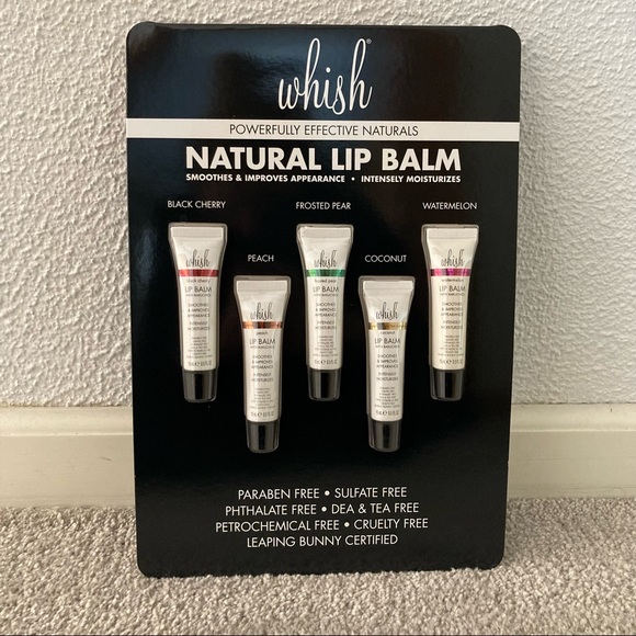 Whish Natural Lip Balm, Set of 5 collection - Picture 1 of 6